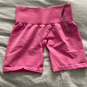 hot pink NVGTN shorts